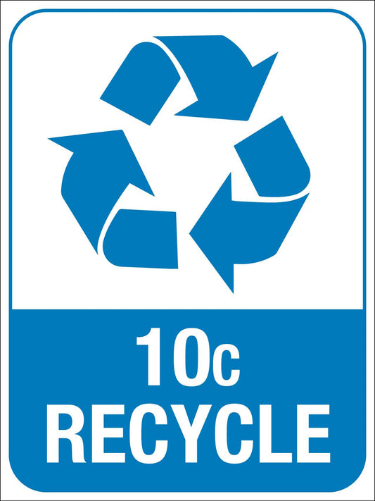 10c Recycle Blue Sign