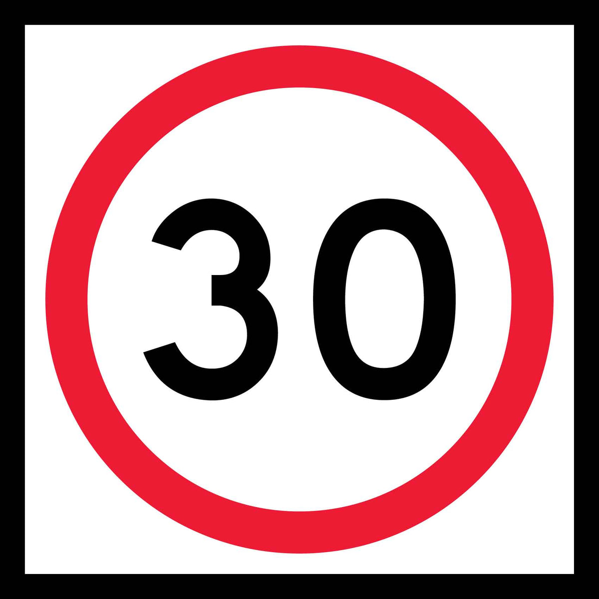 30km Multi Message Traffic Sign - New Signs