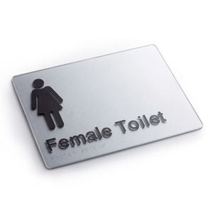 Female Toilet - Braille Sign