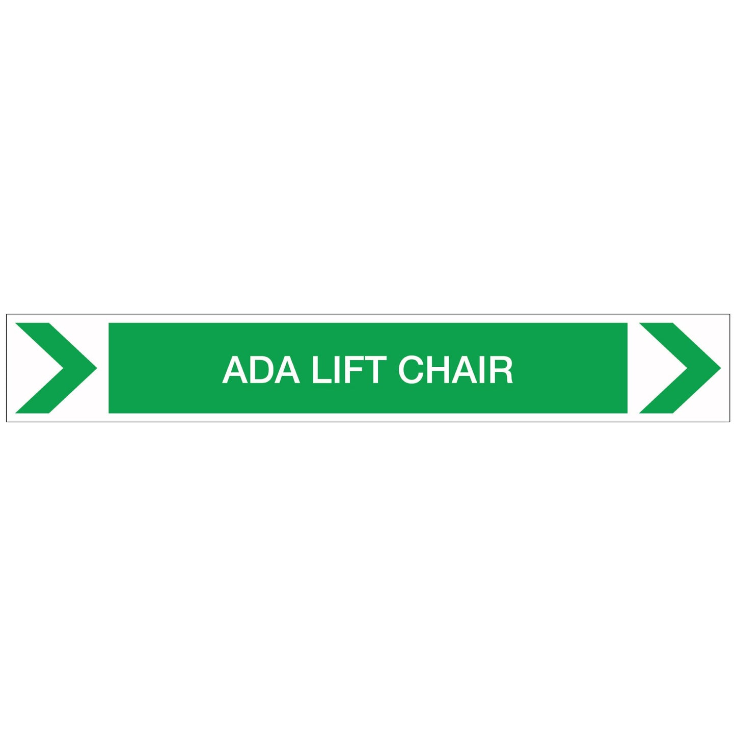 Pool/Spa - ADA Lift Chair (Right) - Pipe Marker Sticker