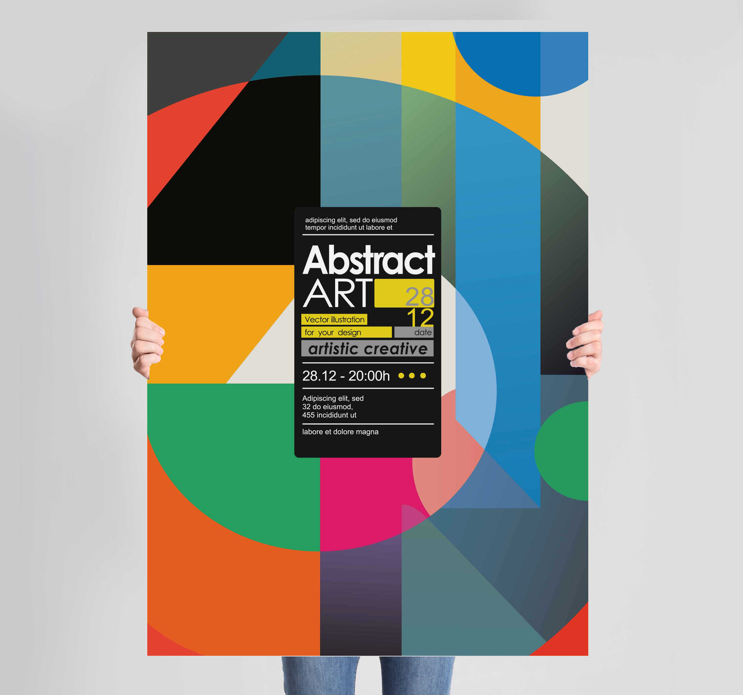 Abstract Colourful Poster Wall Art Prints