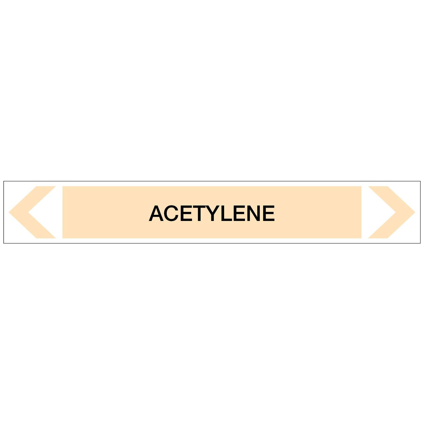 Gases - Acetylene - Pipe Marker Sticker