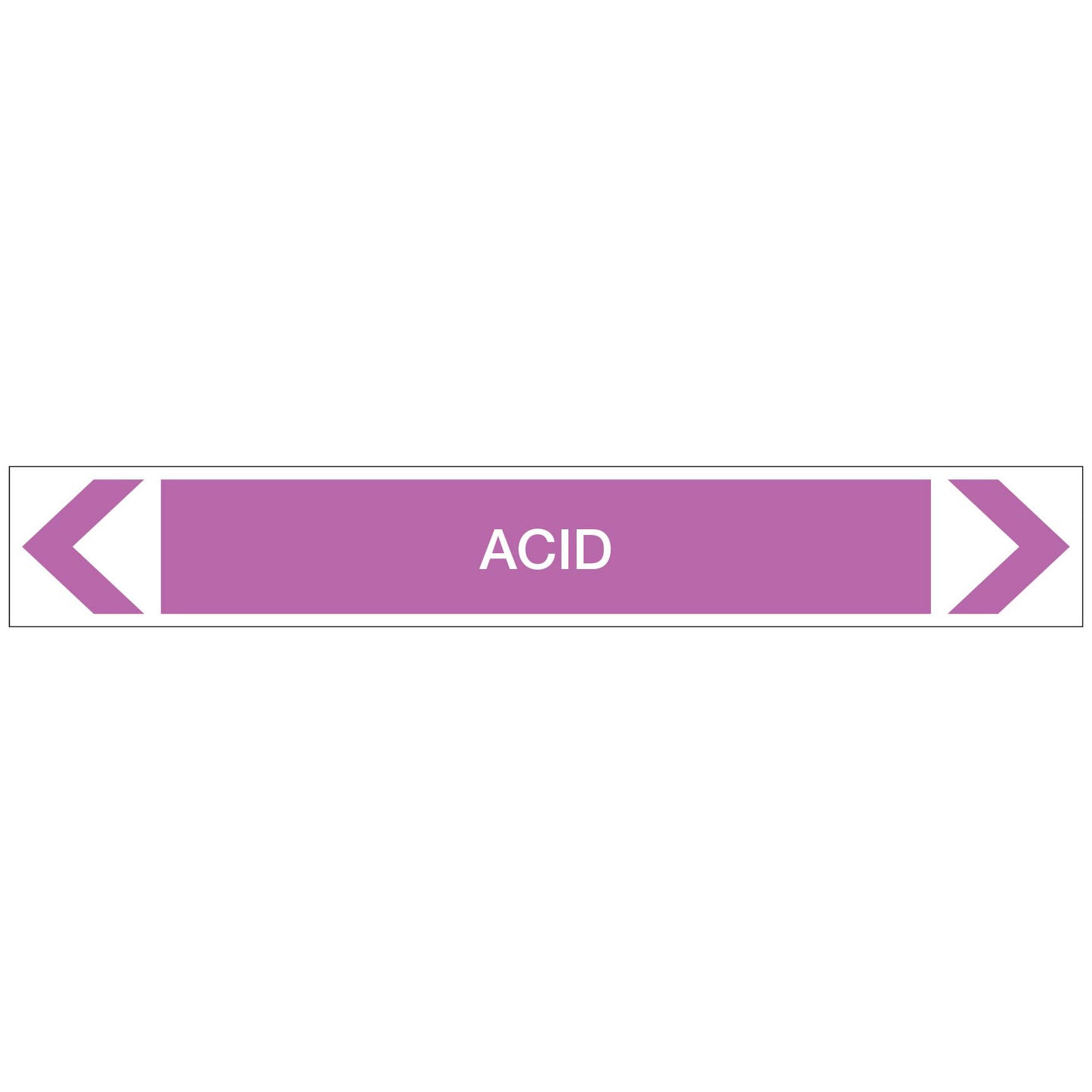 Alkalis / Acids - Acid - Pipe Marker Sticker