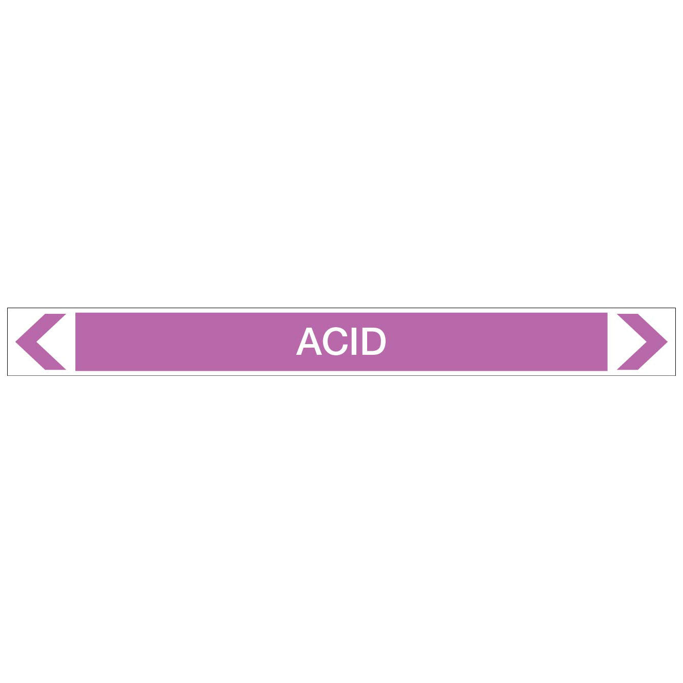 Alkalis / Acids - Acid - Pipe Marker Sticker