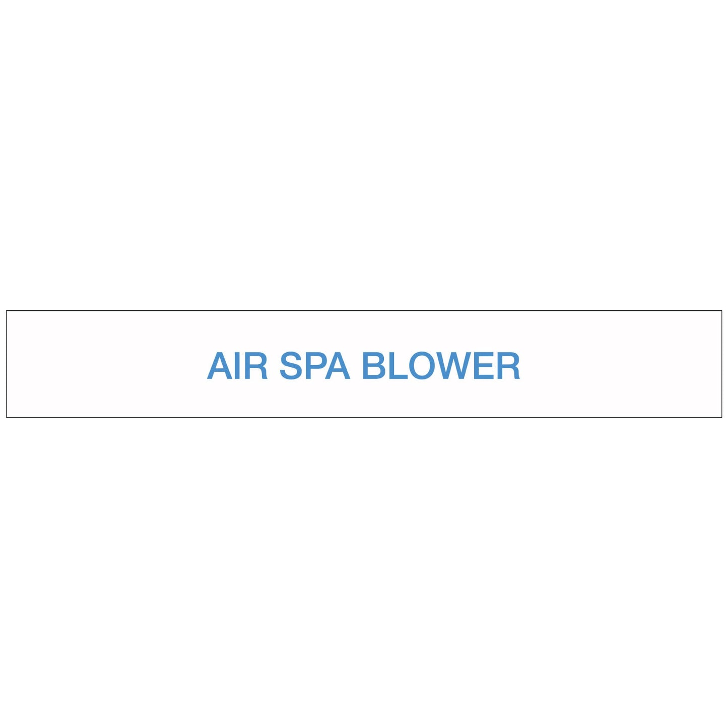 Pool/Spa - Air SPA Blower - Pipe Marker Sticker