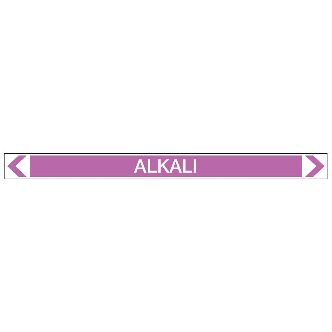 Alkalis / Acids - Alkali - Pipe Marker Sticker