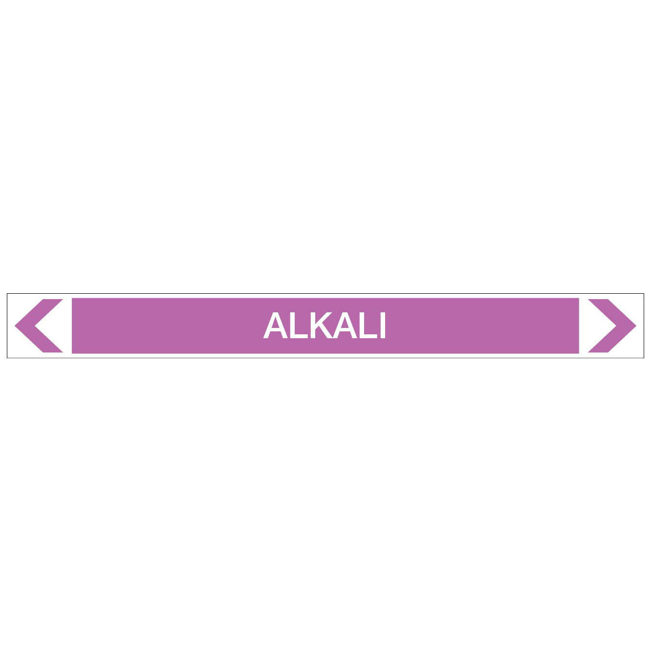 Alkalis / Acids - Alkali - Pipe Marker Sticker