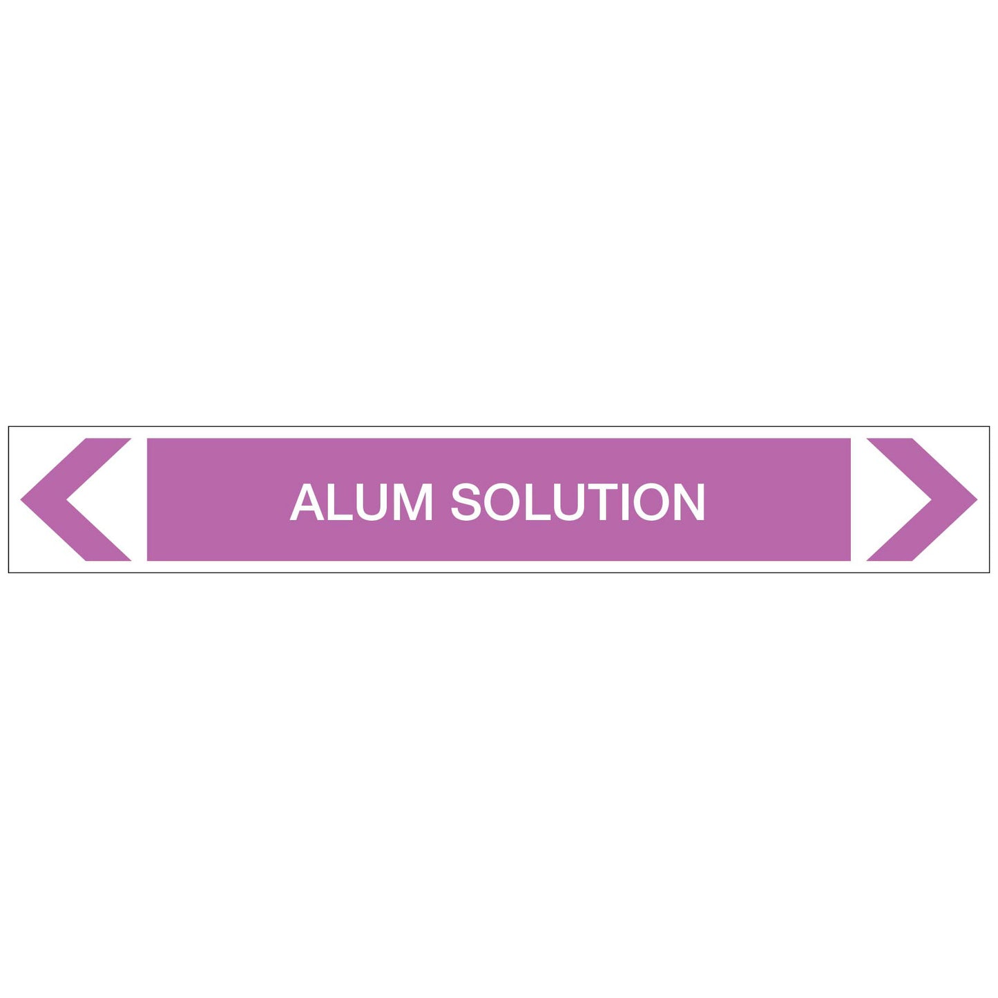 Alkalis / Acids - Alum Solution - Pipe Marker Sticker