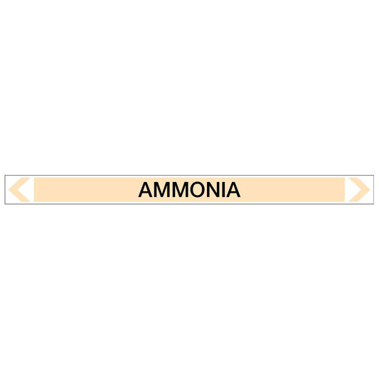 Gases - Ammonia - Pipe Marker Sticker