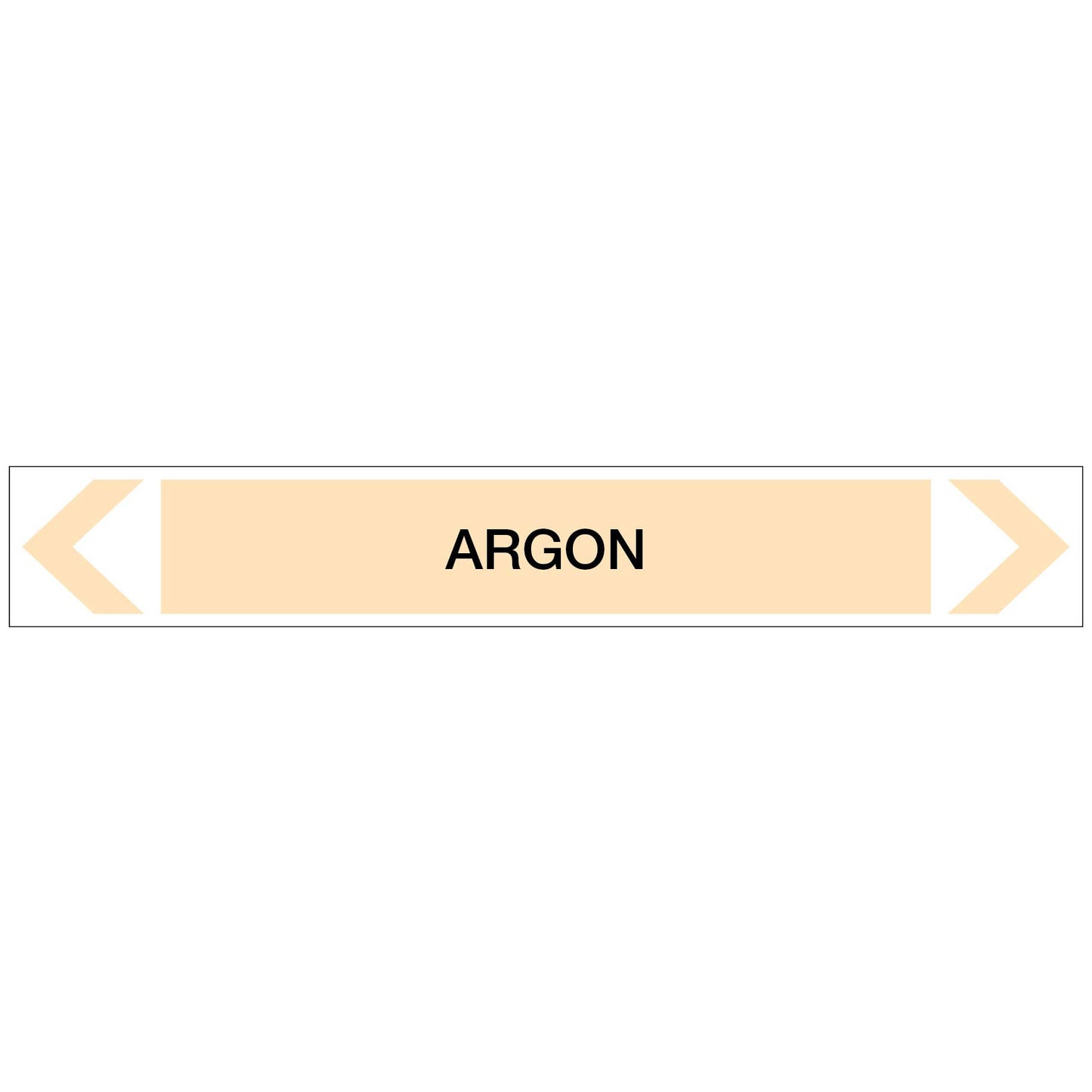 Gases - Argon - Pipe Marker Sticker