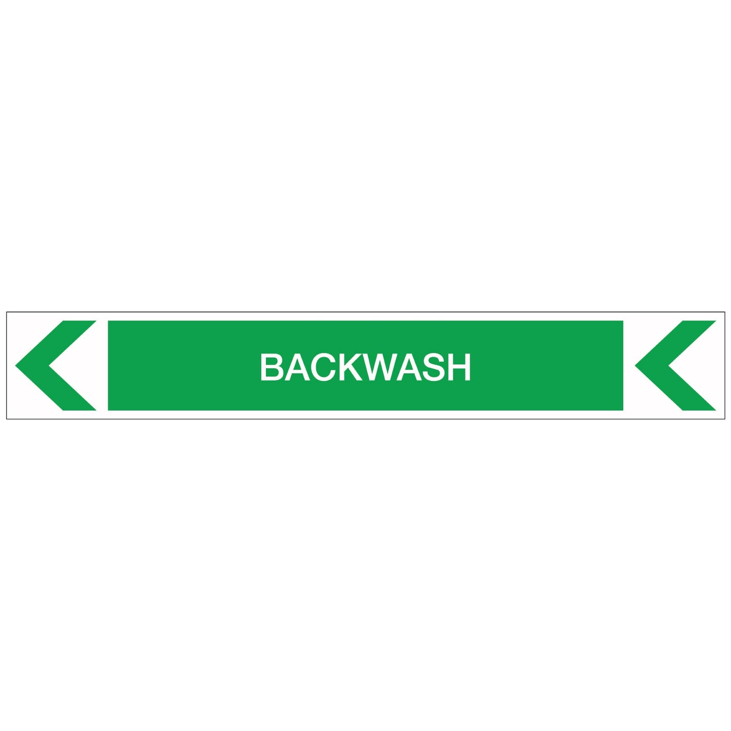 Pool/Spa - Backwash (Left) - Pipe Marker Sticker