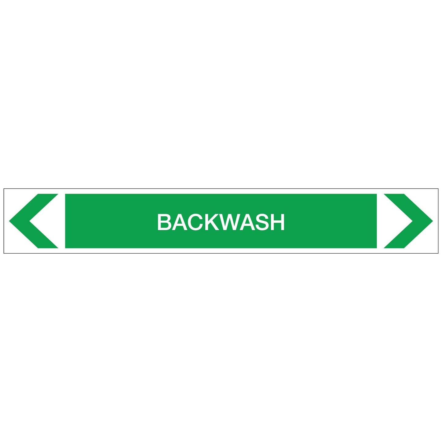 Water - Backwash - Pipe Marker Sticker