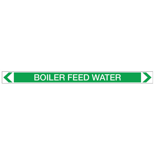 Water - Boiler Feed Water - Pipe Marker Sticker