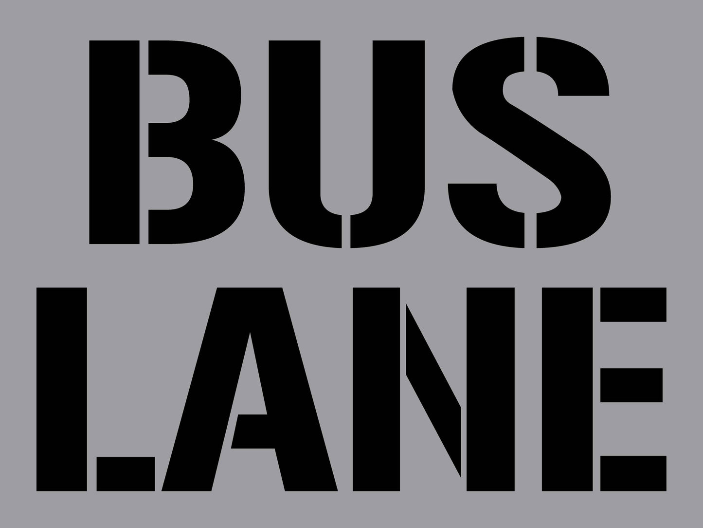 Bus Lane - Aluminium Composite Stencil