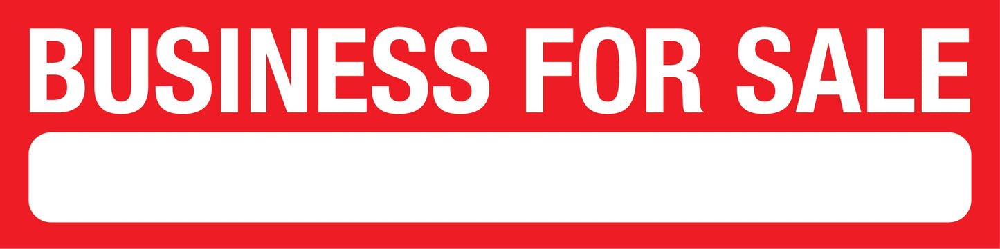 Business For Sale - Landscape Corflute Toblerone Signs