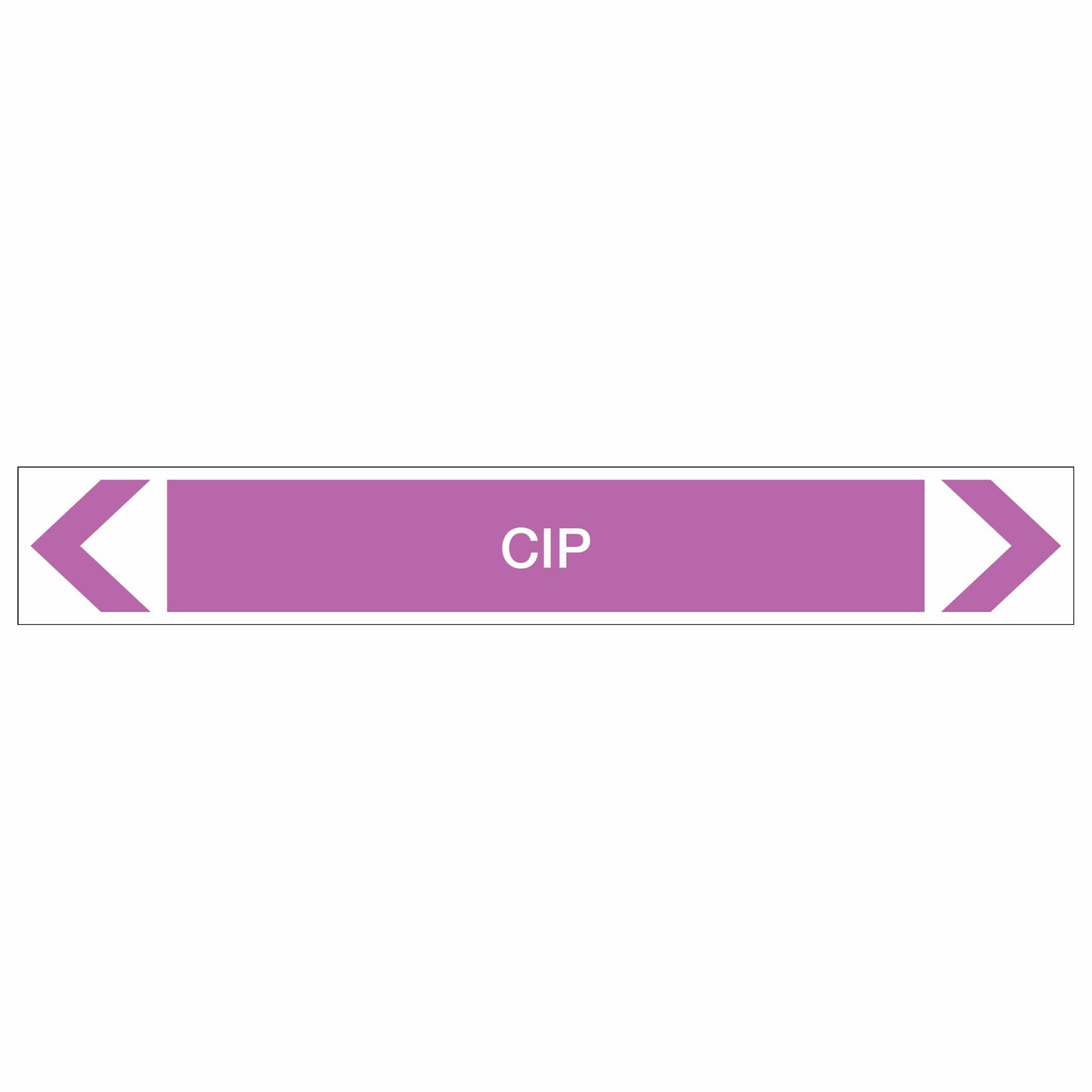 Alkalis / Acids - CIP - Pipe Marker Sticker