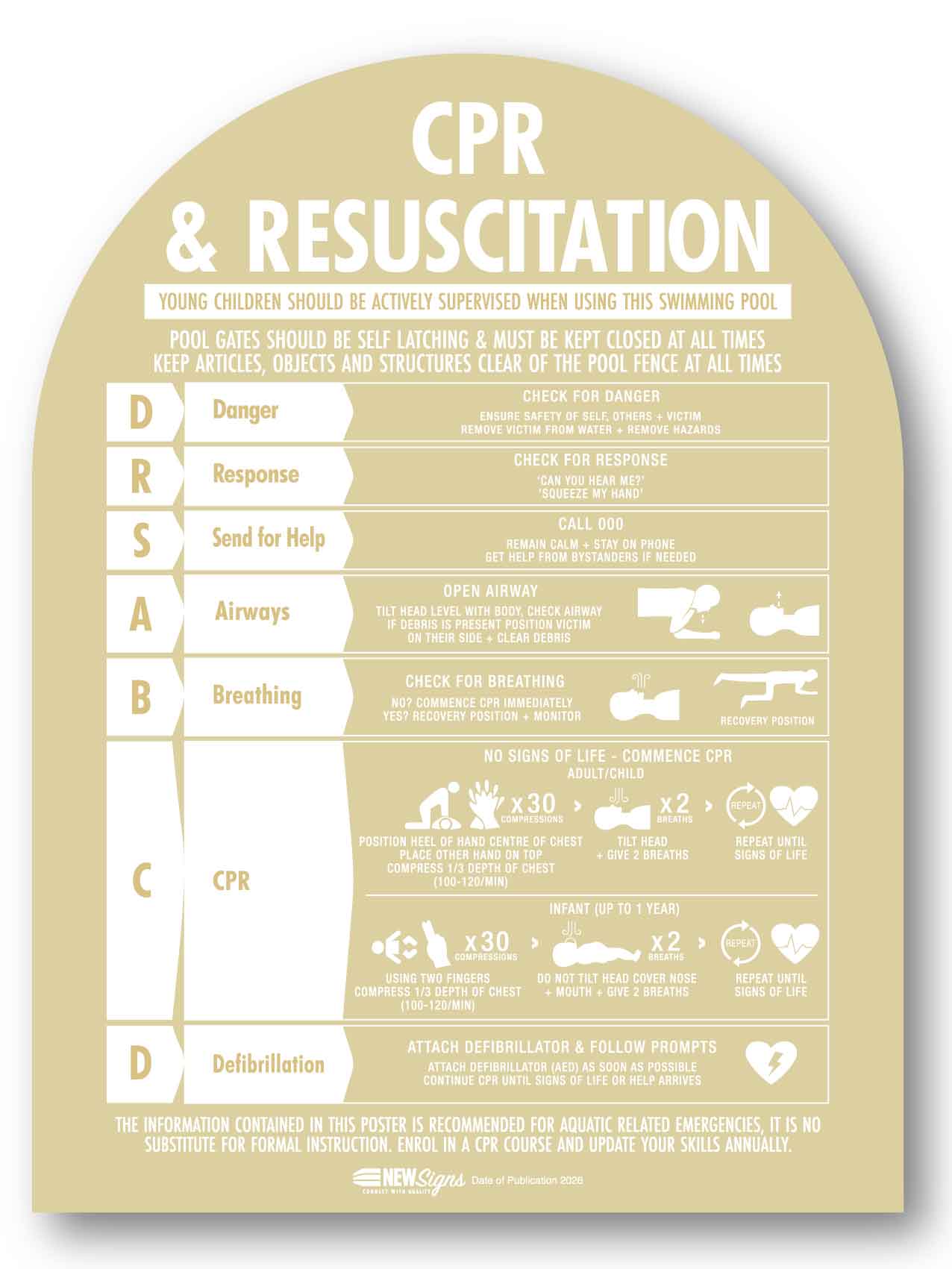 CPR Sign Arch Sunshine Background