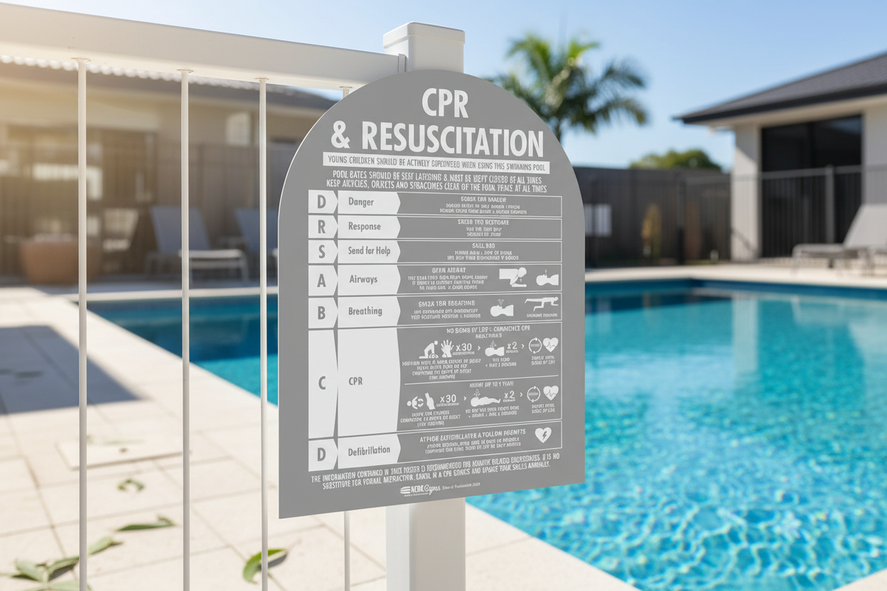 CPR Sign Arch Grey Background