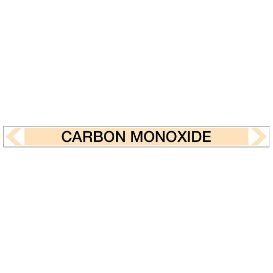 Gases - Carbon Monoxide - Pipe Marker Sticker