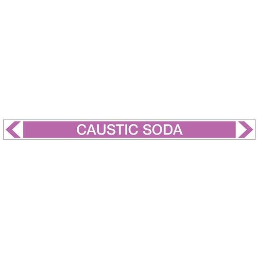 Alkalis / Acids - Caustic Soda - Pipe Marker Sticker