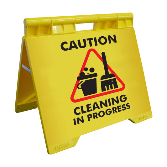 Caution Cleaning In Progress - Evarite A-Frame Sign