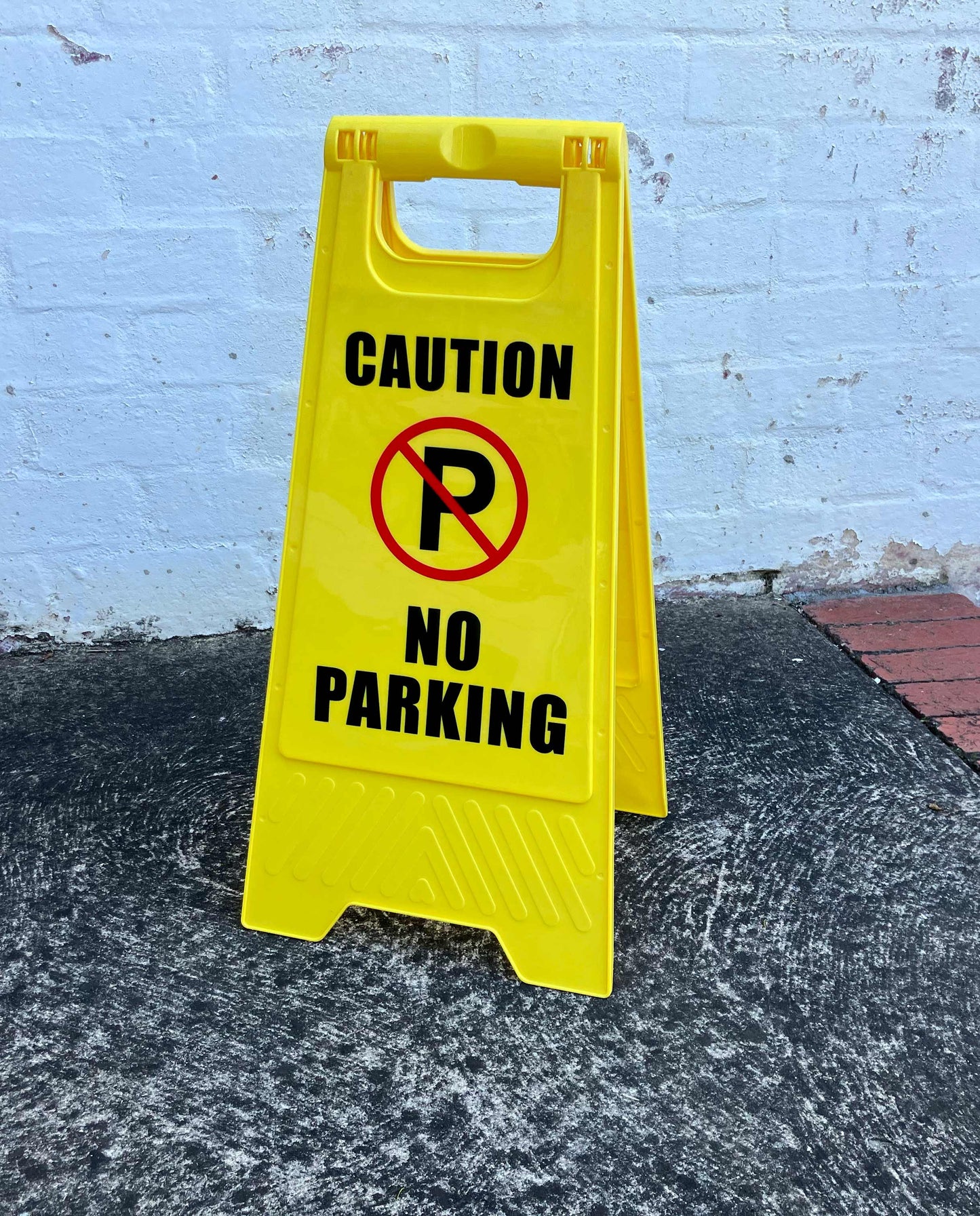 Yellow A-Frame - Caution No Parking