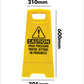 Yellow A-Frame - Caution High Pressure Water In Jetting