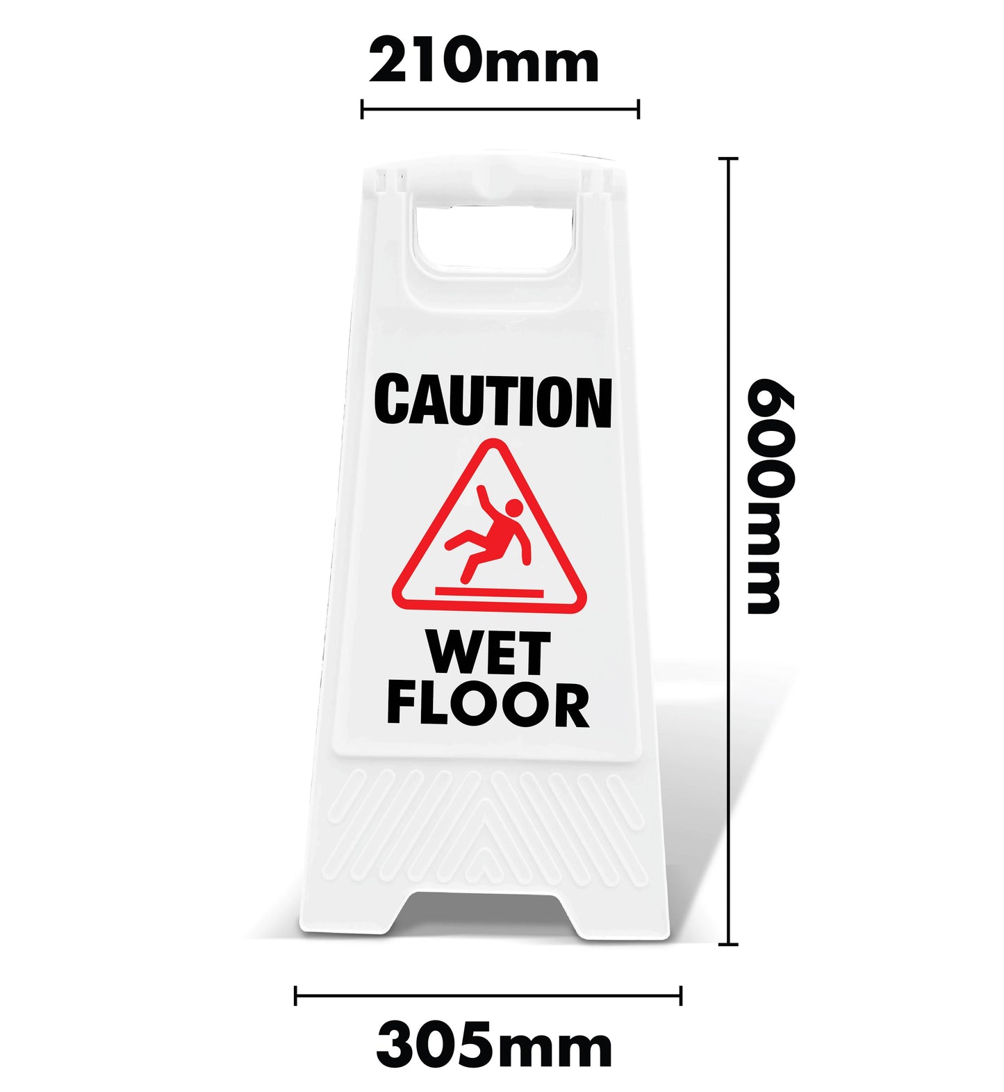 White A-Frame - Caution Wet Floor
