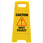 Yellow A-Frame - Caution Wet Paint