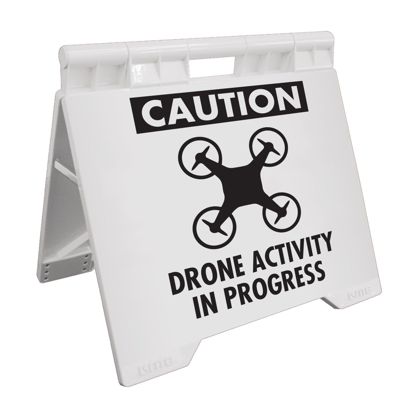 Caution Drone Activity In Progress - Evarite A-Frame Sign