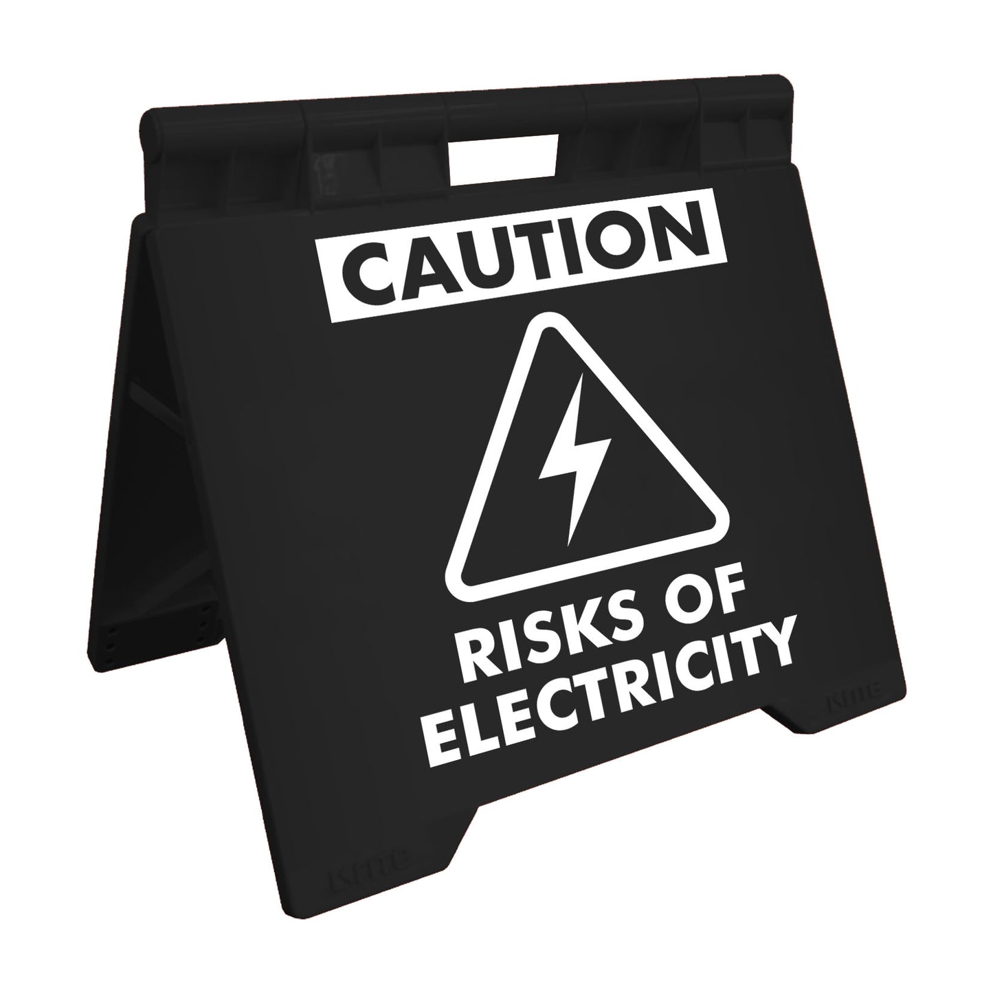 Caution Risk Of Electricity - Evarite A-Frame Sign