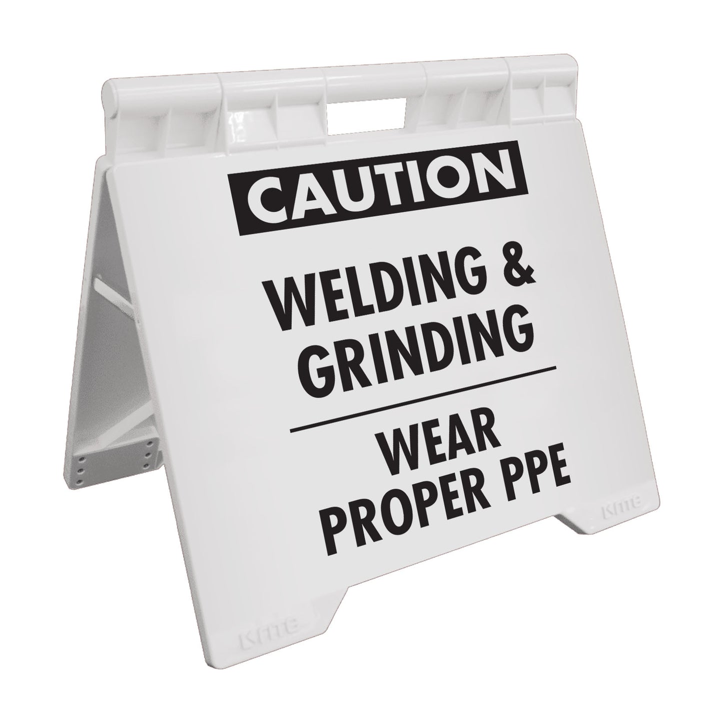 Caution Welding & Grinding - Evarite A-Frame Sign