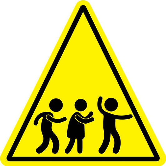 Children Playing (Triangle) Decal