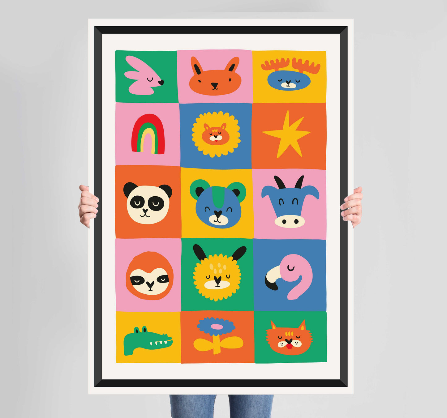 Children's Bedroom Nice Day Mixed Poster Wall Art Prints