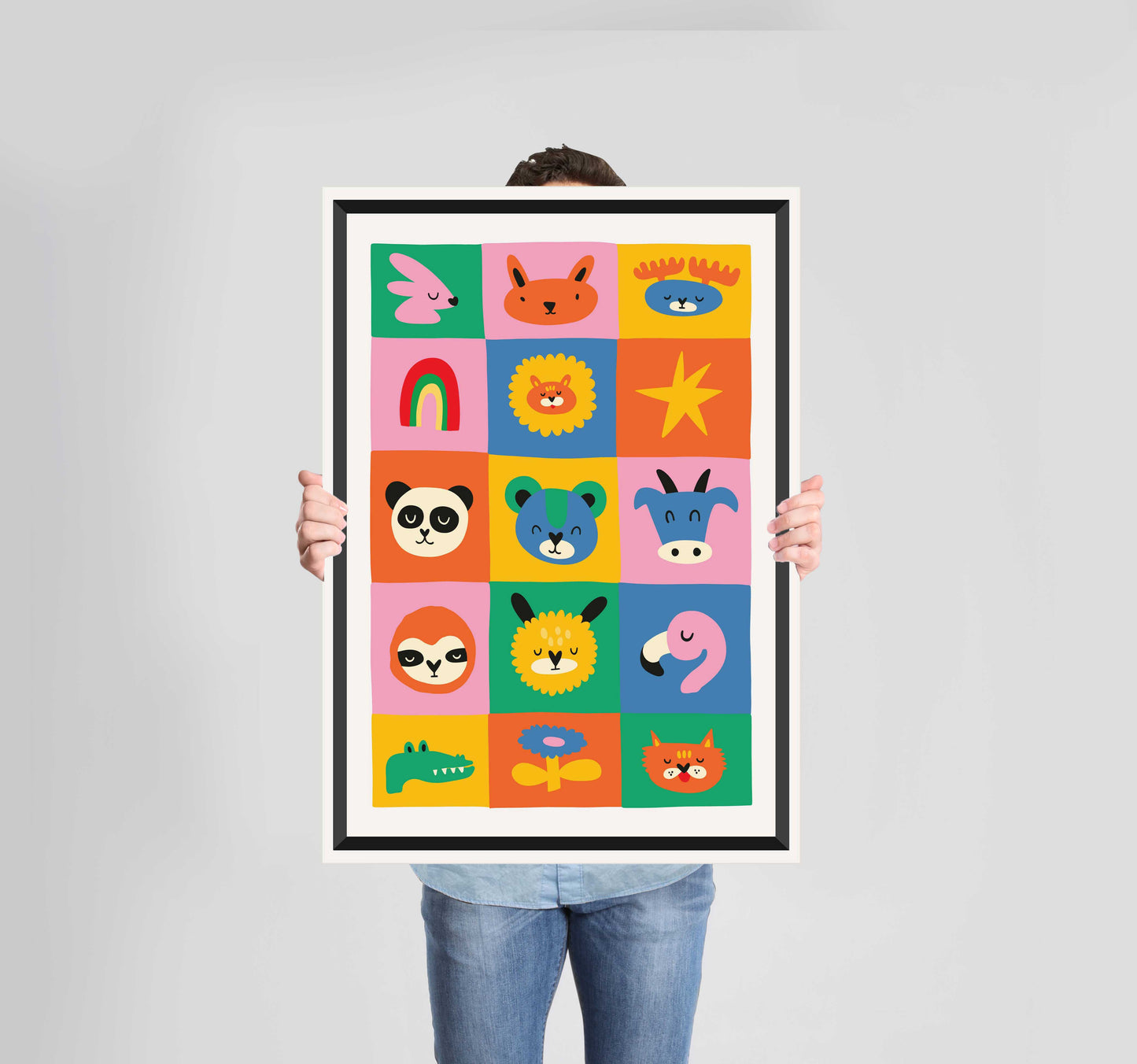 Children's Bedroom Nice Day Poster Wall Art Prints (Set of 4)