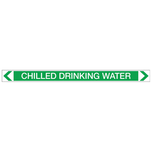 Water - Chilled Drinking Water - Pipe Marker Sticker