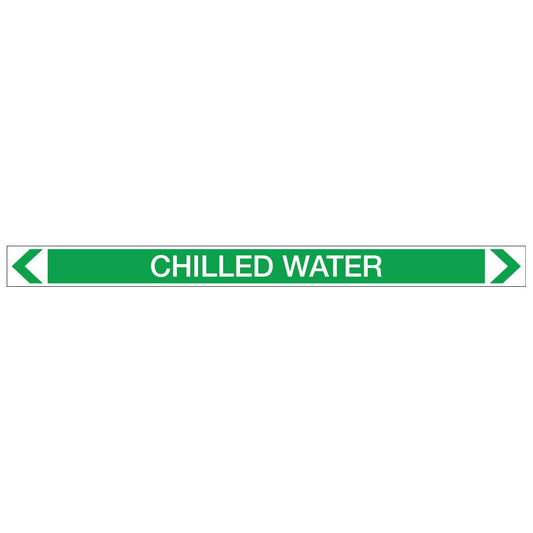 Water - Chilled Water - Pipe Marker Sticker