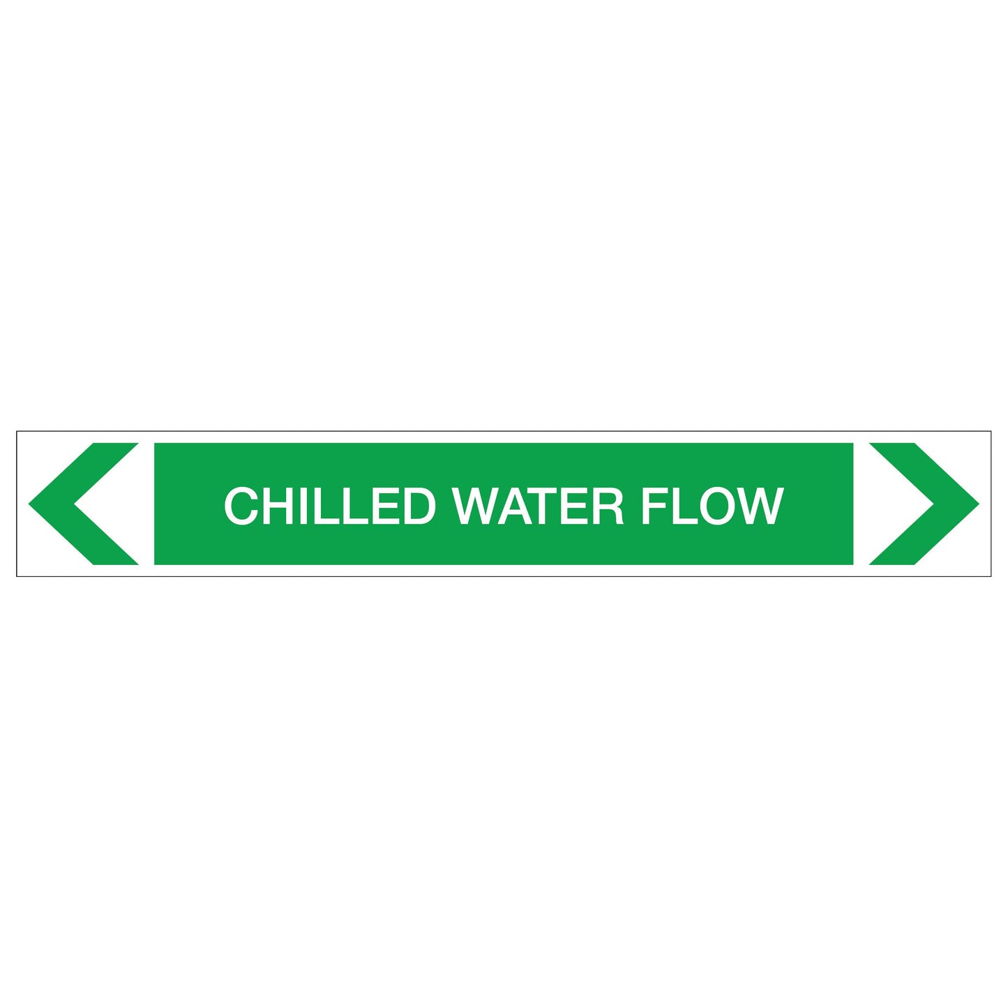 Water - Chilled Water Flow - Pipe Marker Sticker
