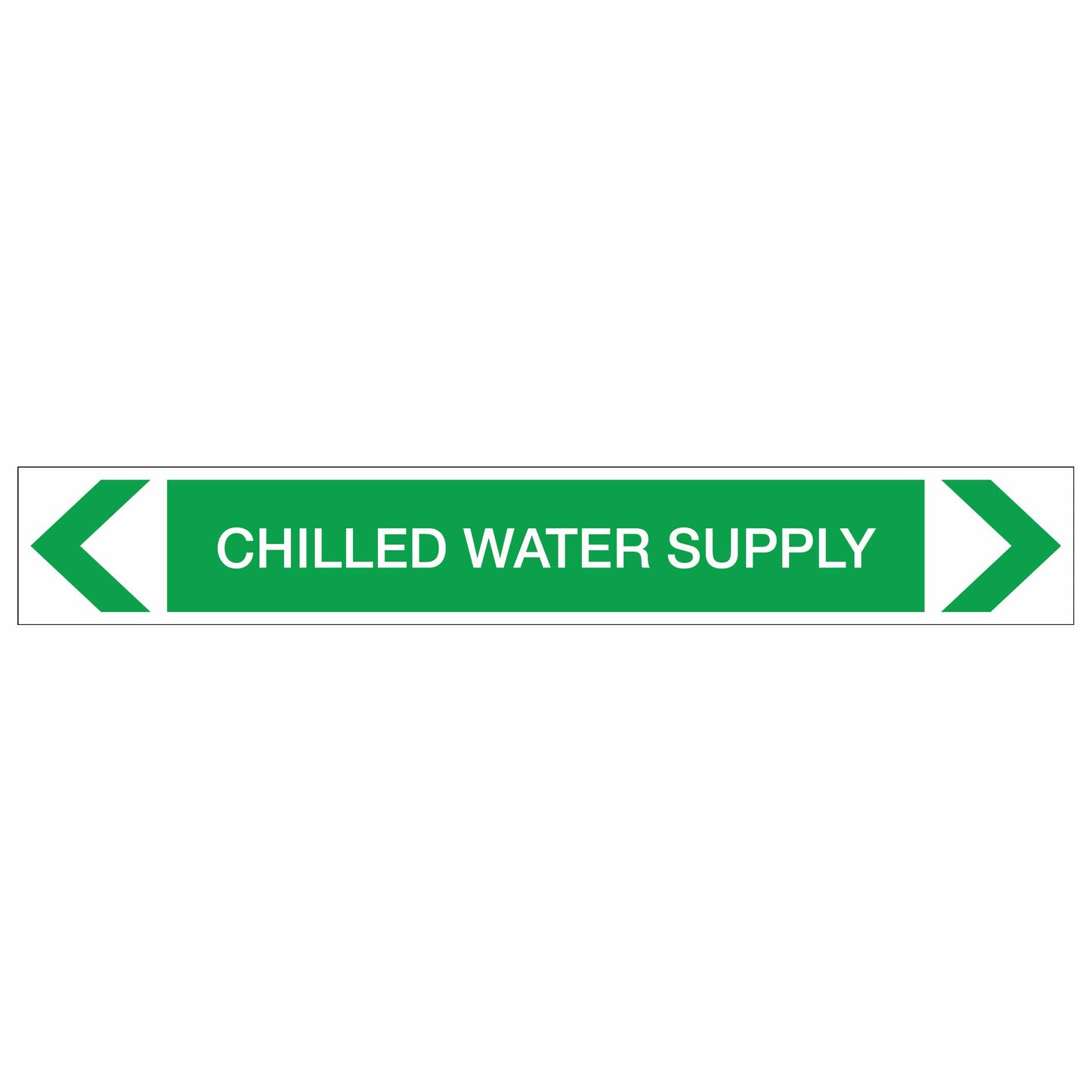 Water - Chilled Water Supply - Pipe Marker Sticker
