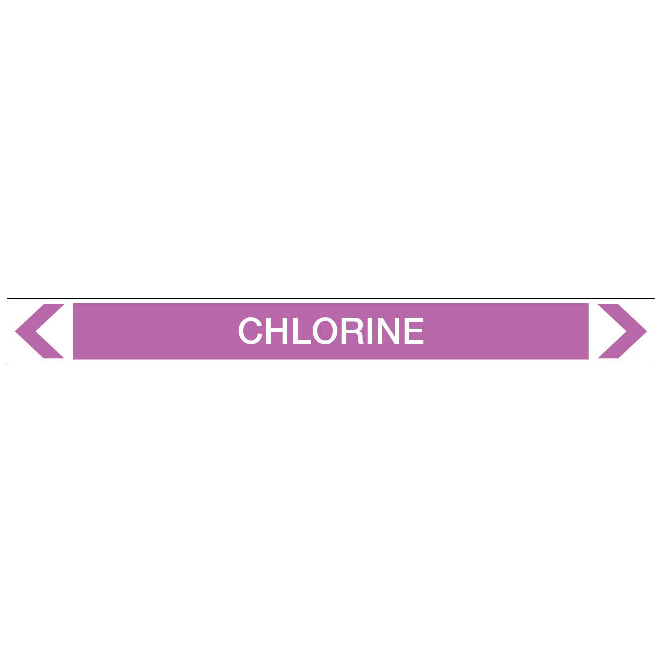 Alkalis / Acids - Chlorine - Pipe Marker Sticker