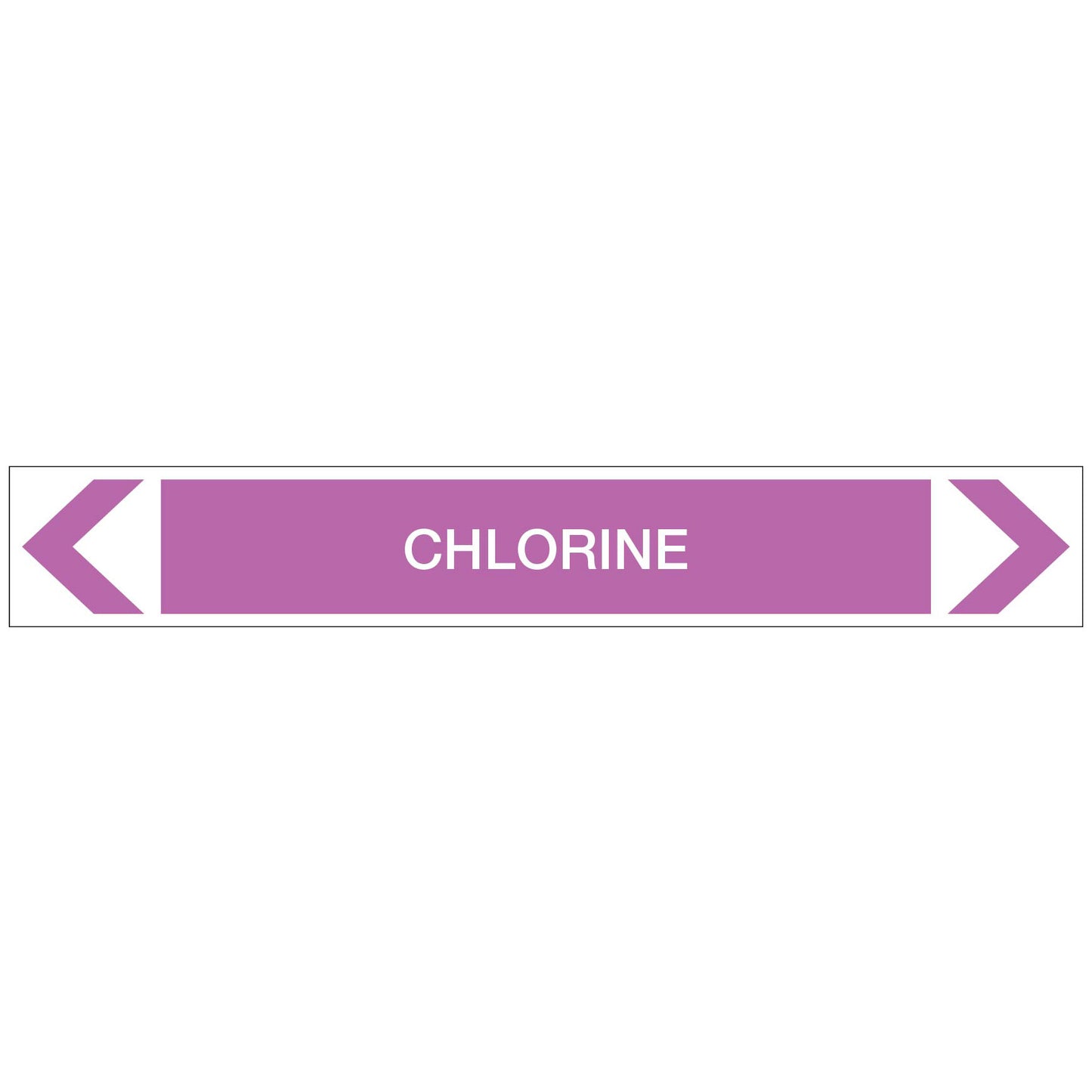 Alkalis / Acids - Chlorine - Pipe Marker Sticker