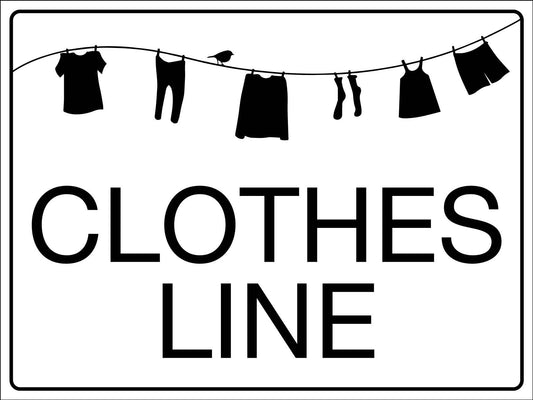 Clothes Line Sign