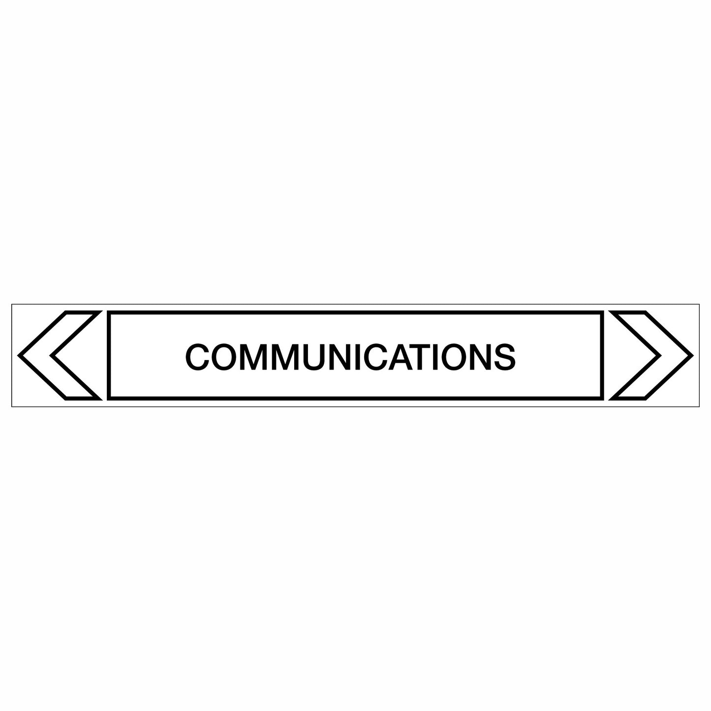 Communications - Communications - Pipe Marker Sticker