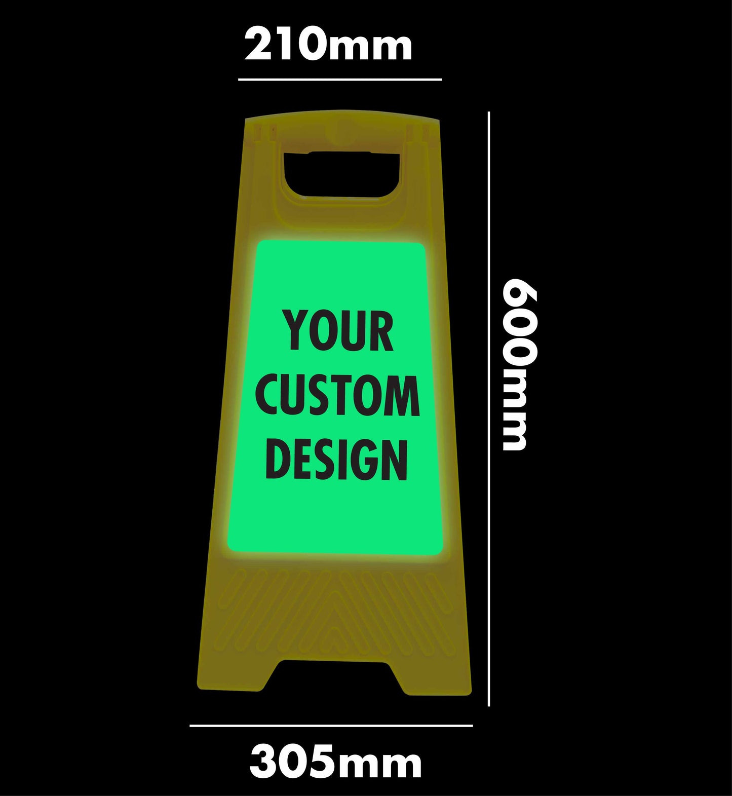 Glow In The Dark - Yellow A-Frame - Custom Design