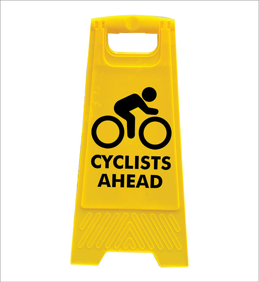 Yellow A-Frame - Cyclists Ahead