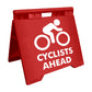 Cyclists Ahead - Evarite A-Frame Sign