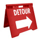 Detour Right - Evarite A-Frame Sign