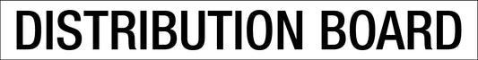 Distribution Board - Statutory Sign