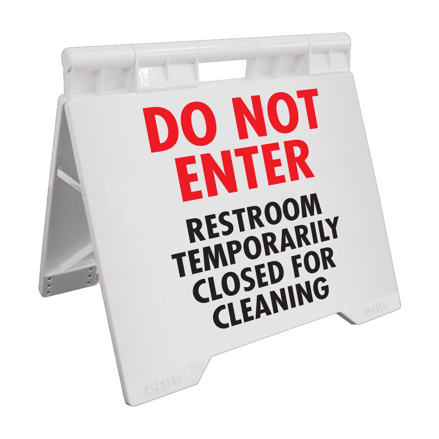 Do Not Enter Restroom Temporarily Closed For Cleaning - Evarite A-Frame Sign