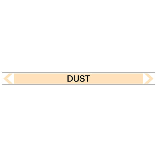 Gases - Dust - Pipe Marker Sticker